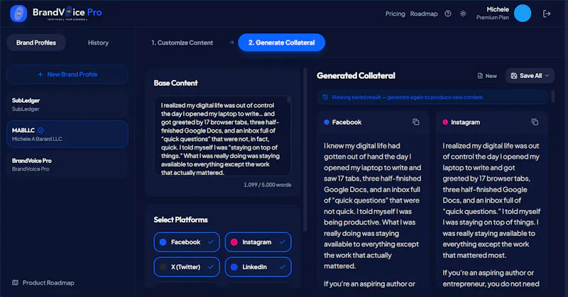 BrandVoice Pro screenshot 3