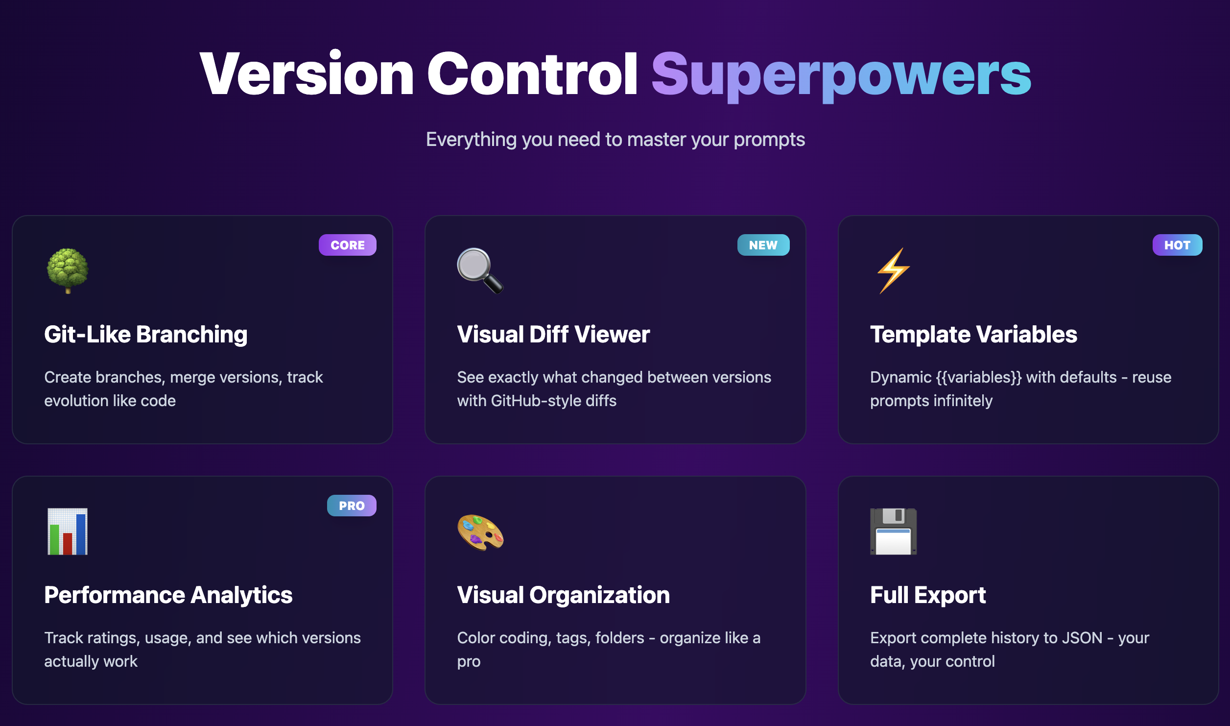 PromptSave - Screenshot 3 showing product features and functionality