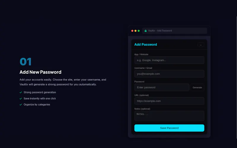 Vaultix screenshot 2