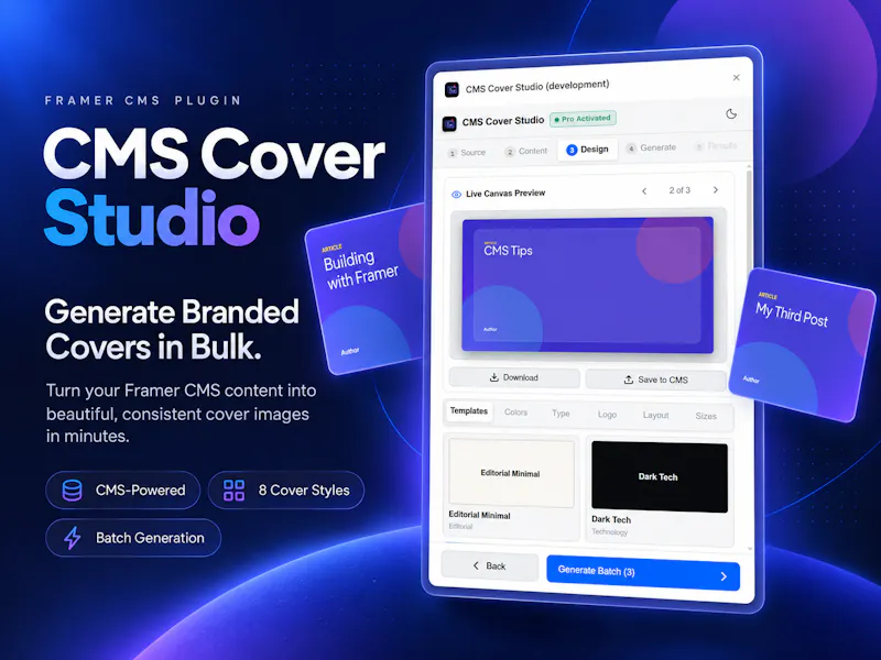 CMS Cover Studio screenshot 1