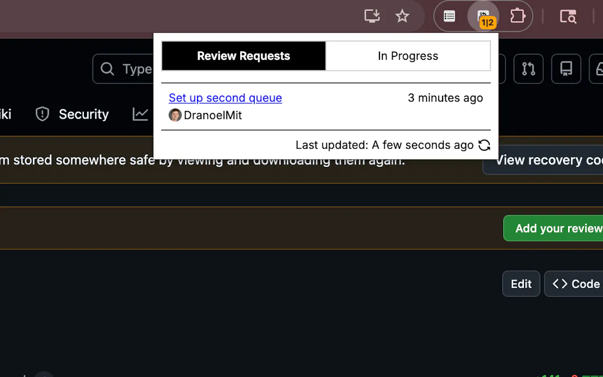 GitHub Pull Request Notifier
