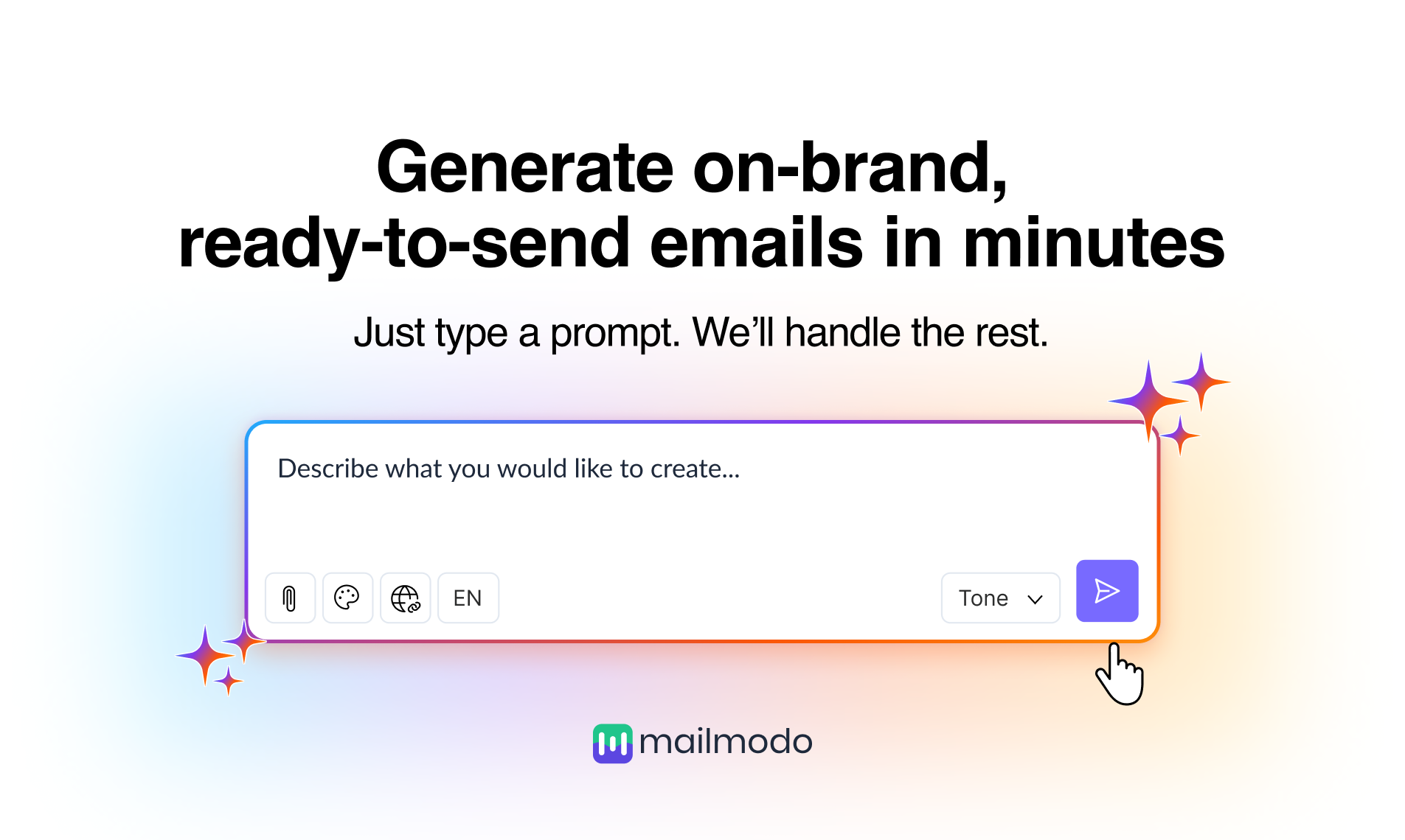AI Email Template Generator - Main screenshot showing features and interface