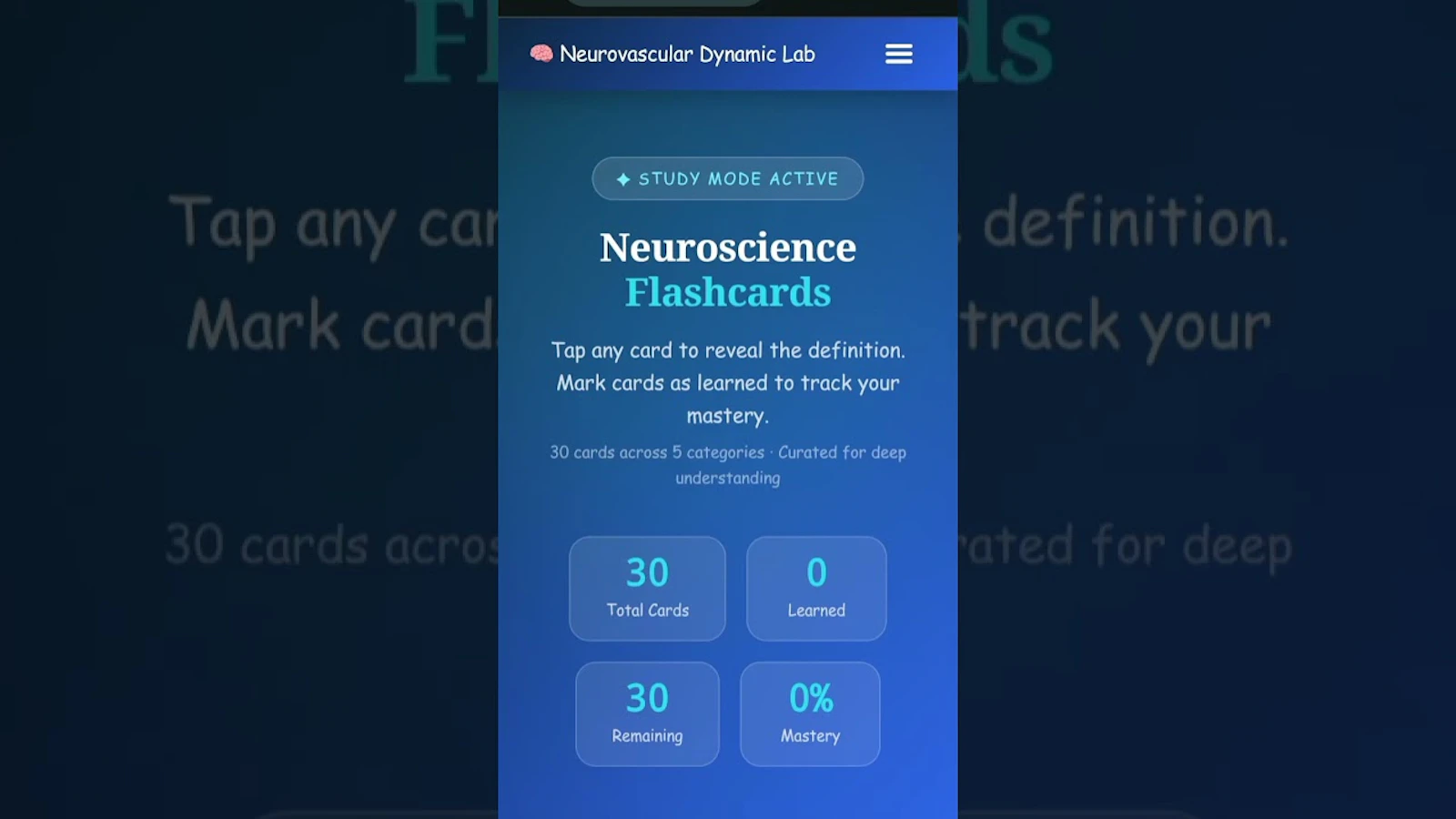 Neurovascular Dynamic Lab screenshot 1 (video preview)