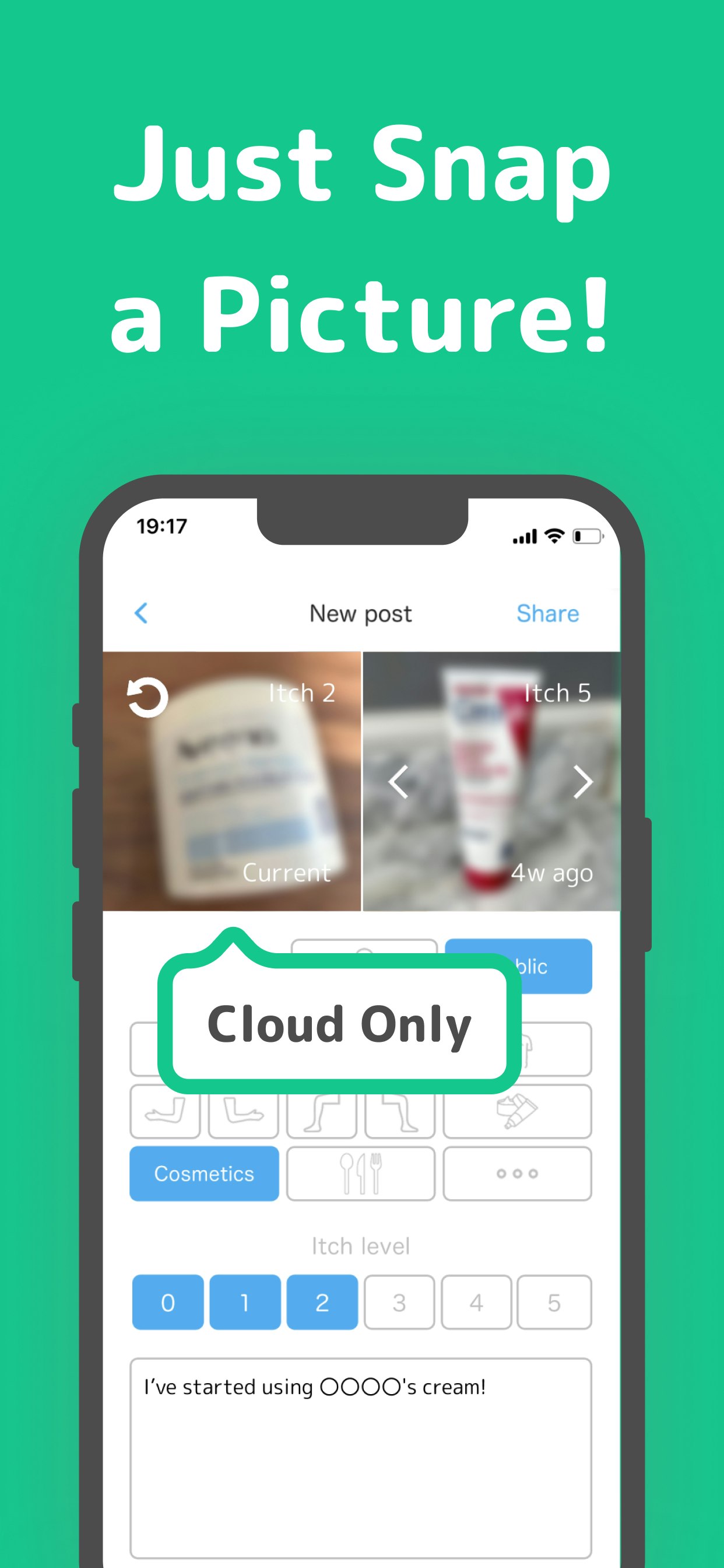 Visual Eczema Care - AtOPiyo - L'app Eczema numero 1 del Giappone - 29 K utenti, ora avviati negli Stati Uniti. media 5