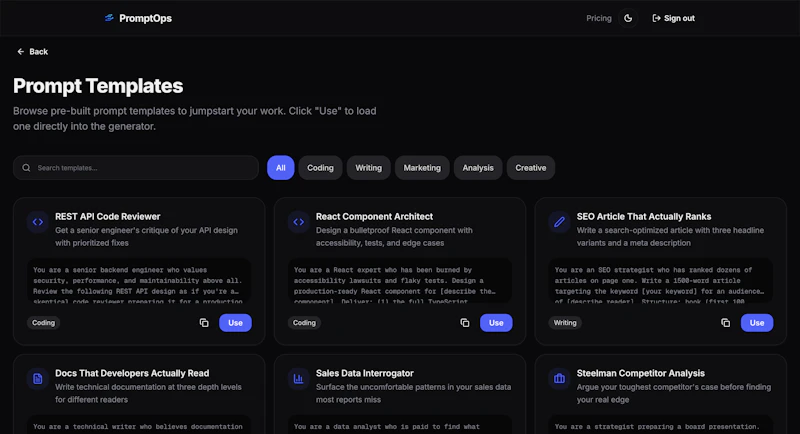 PromptOps screenshot 3