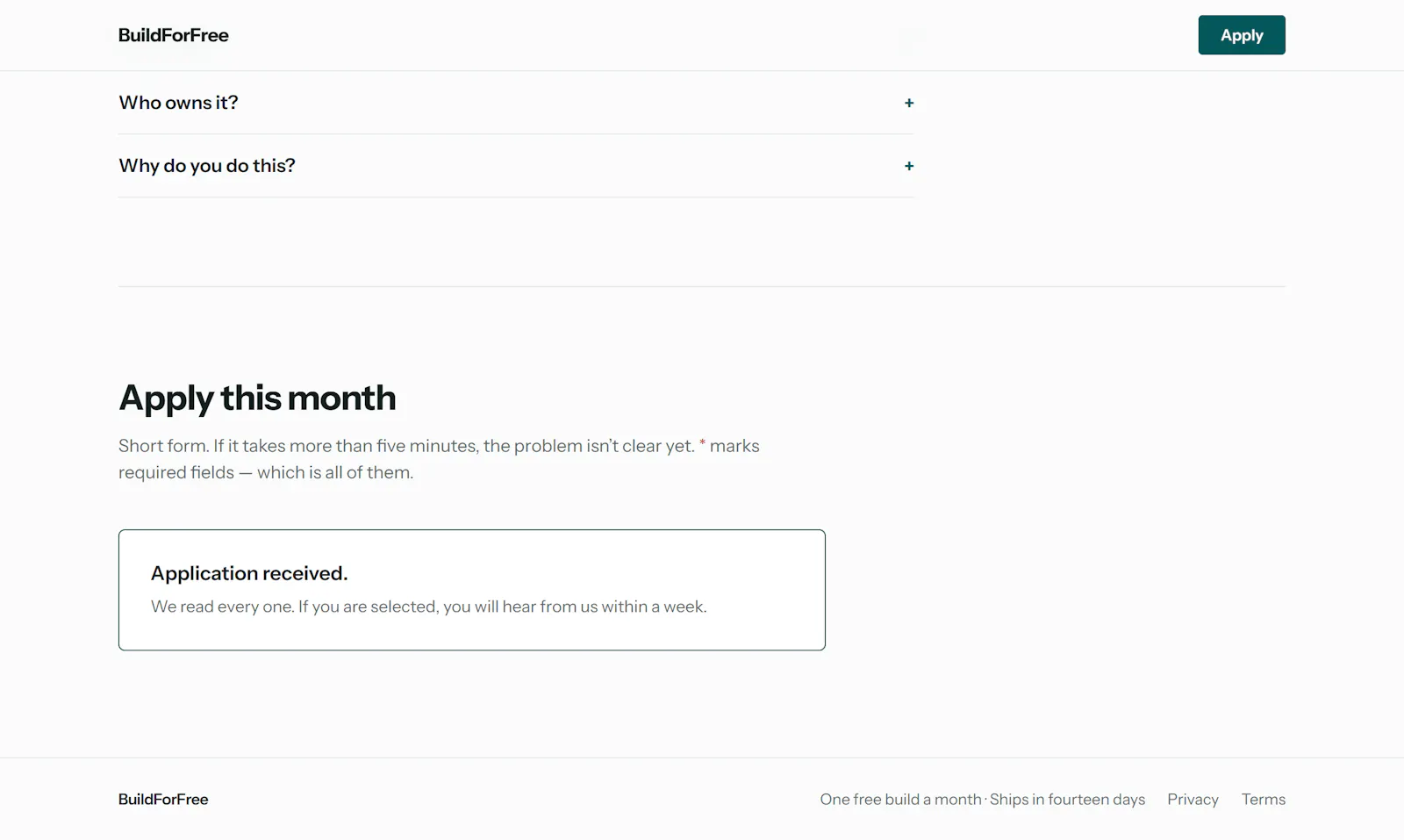 BuildForFree screenshot 2