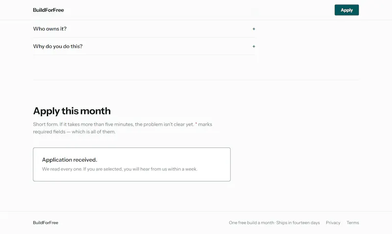 BuildForFree screenshot 2
