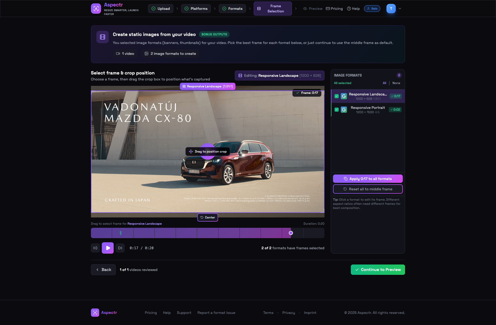 Aspectr - Screenshot 5 showing product features and functionality