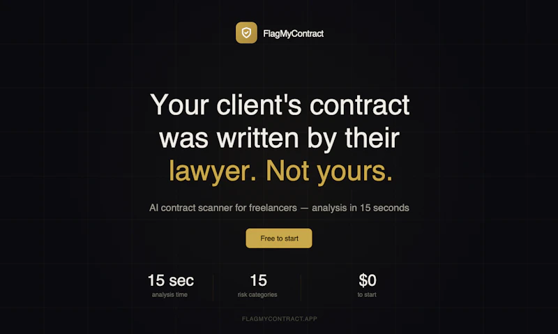 FlagMyContract screenshot 1