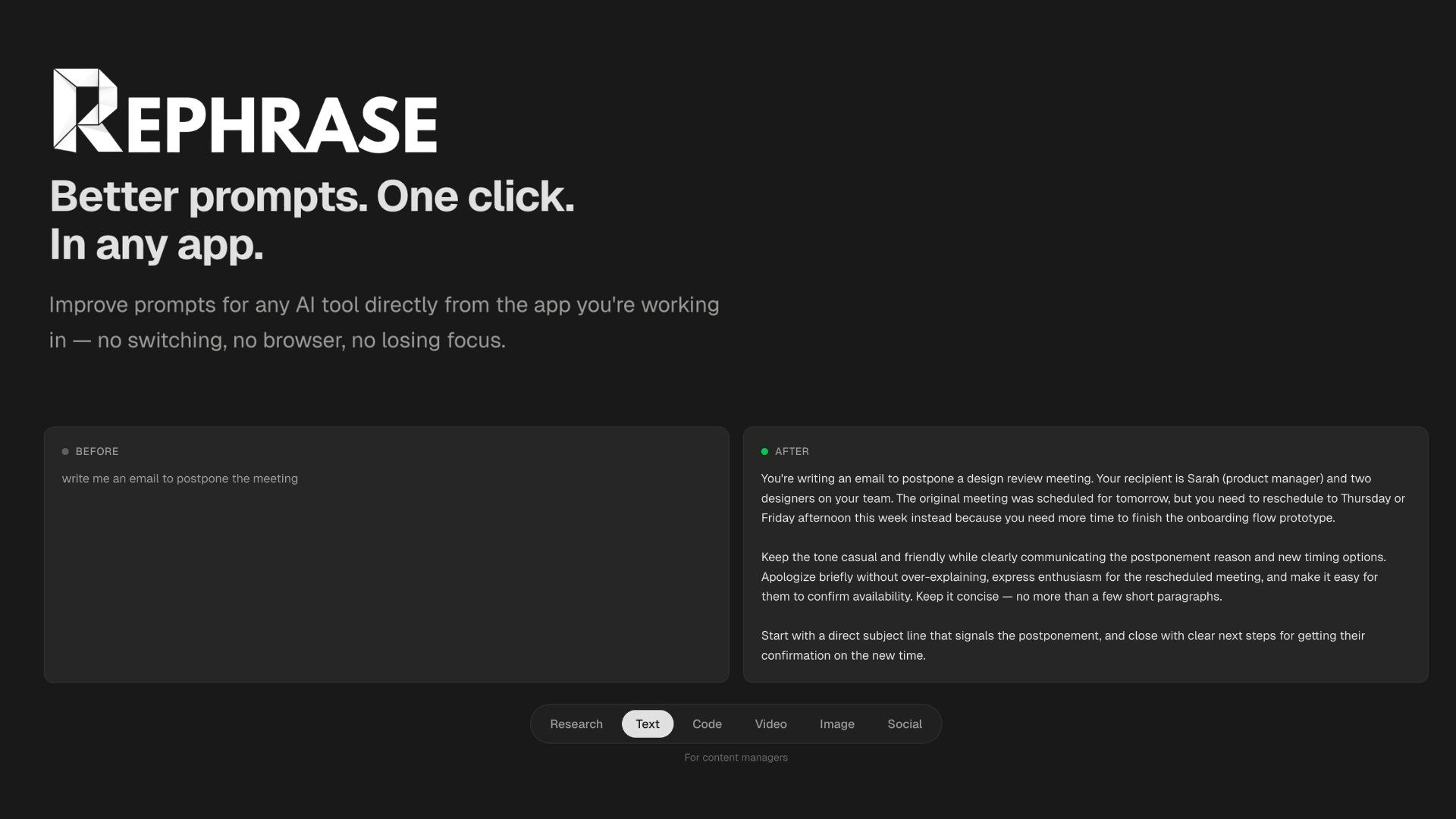 Rephrase gallery image