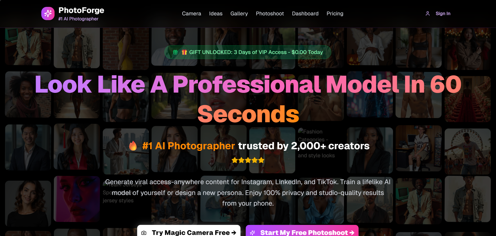 photoforge - Main product screenshot demonstrating key features and user interface