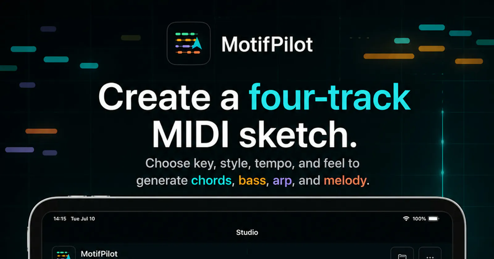 MotifPilot MIDI Generator screenshot 1