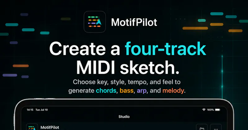 MotifPilot MIDI Generator screenshot 1