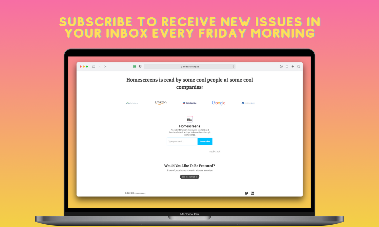 Homescreens gallery image
