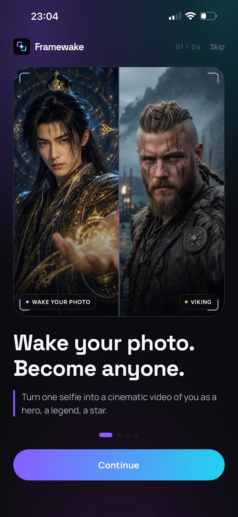 Framewake: AI Character Portraits screenshot 2