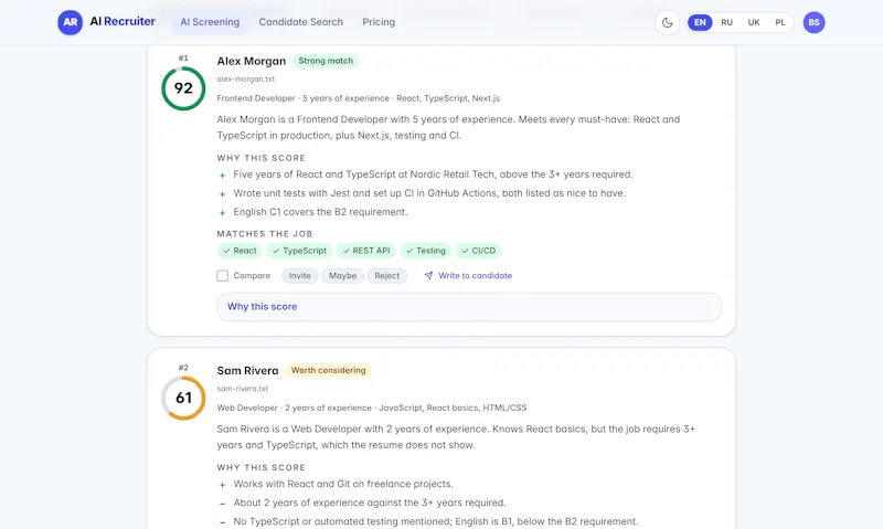 AI Recruiter screenshot 6