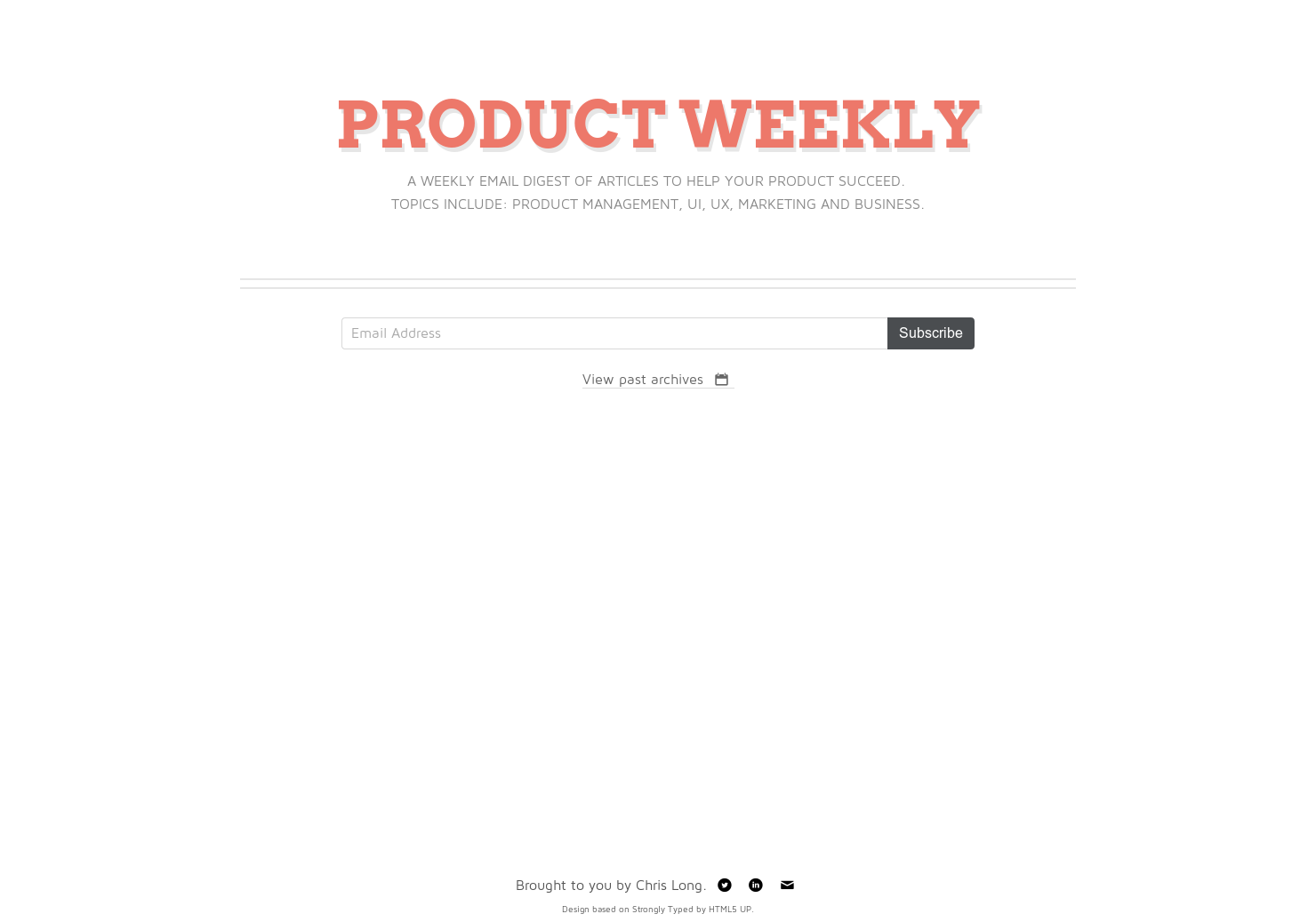 Product Weekly