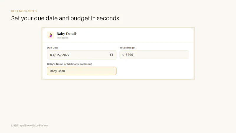 LittleSteps — New Baby Planner screenshot 4