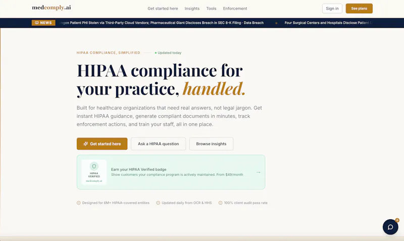 Medcomply.ai screenshot 1