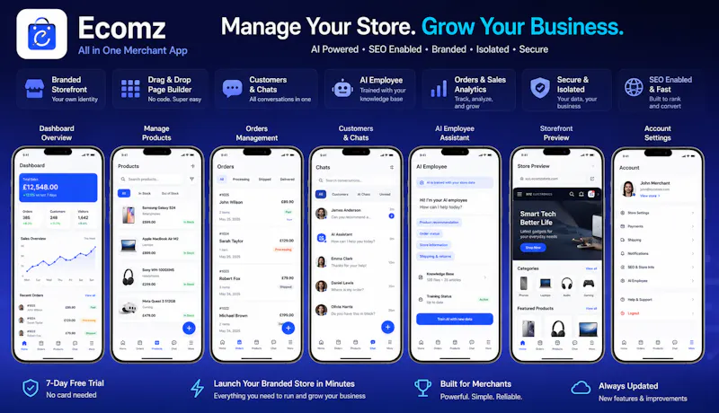 Ecomz AI Multi-Tenant SAAS Store Builder screenshot 36