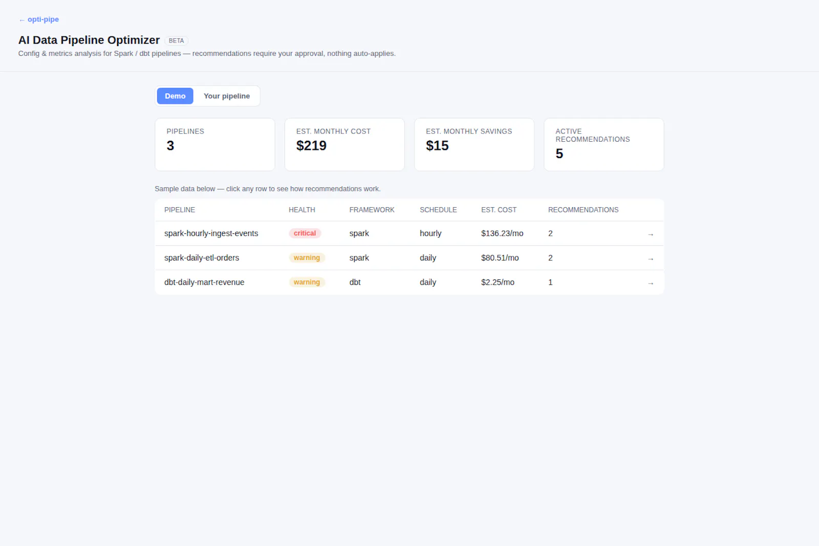 opti-pipe screenshot 1