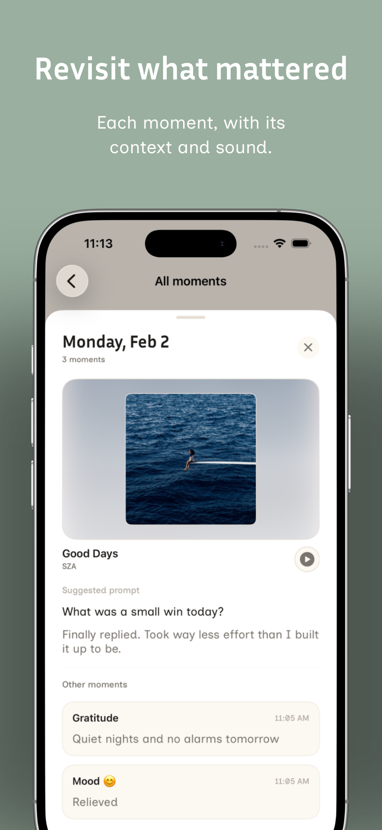 Trace: A Daily Journal - Screenshot 4 showing product features and functionality