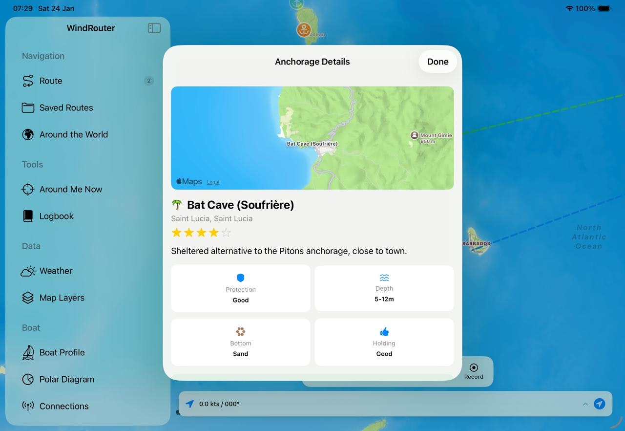 WindRouter - Sail Planner - Screenshot 5 showing product features and functionality