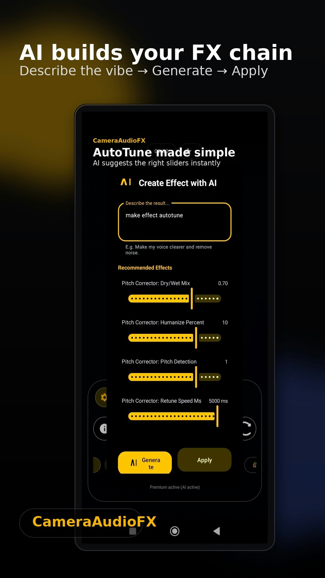CameraAudioFX: AI Vocal FX gallery image
