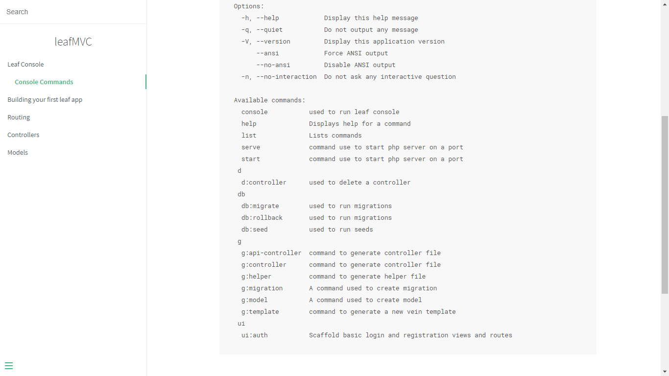 Leaf PHP MVC Framework gallery image