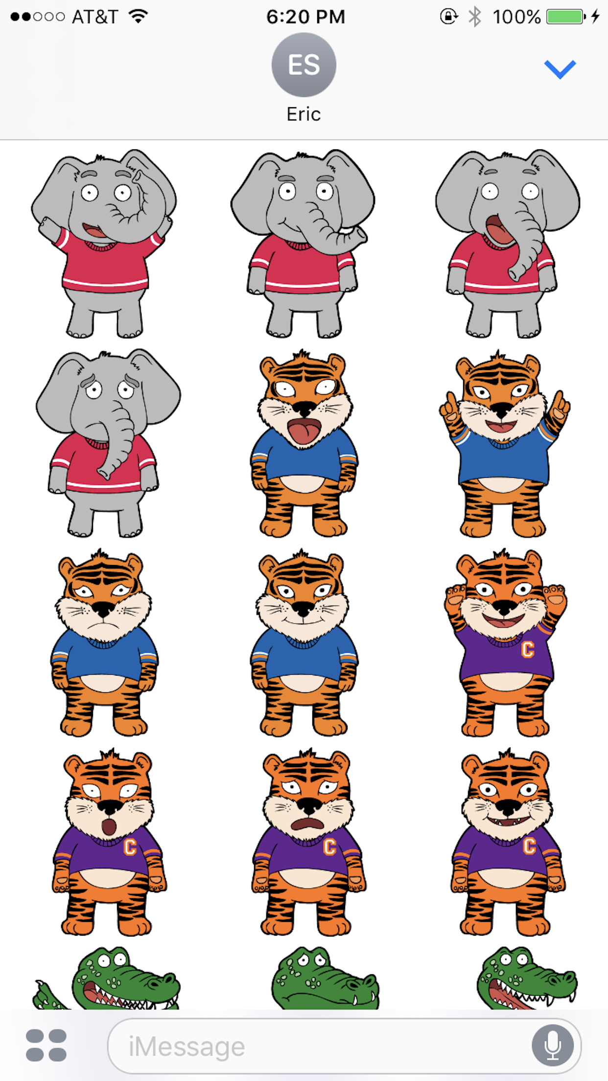 Rivalry Stickers: College Football gallery image