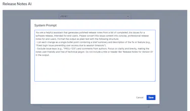 Release Notes AI For Jira gallery image