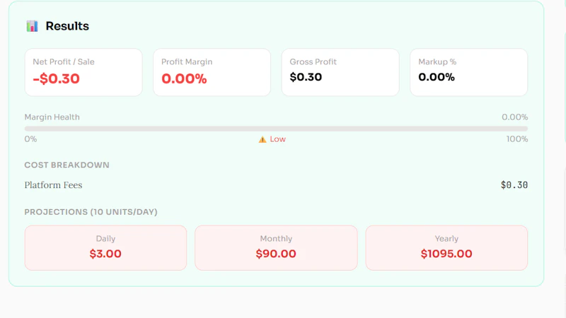 ProfitCalc.me screenshot 1