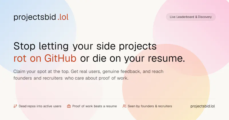 ProjectsBid.lol screenshot 2