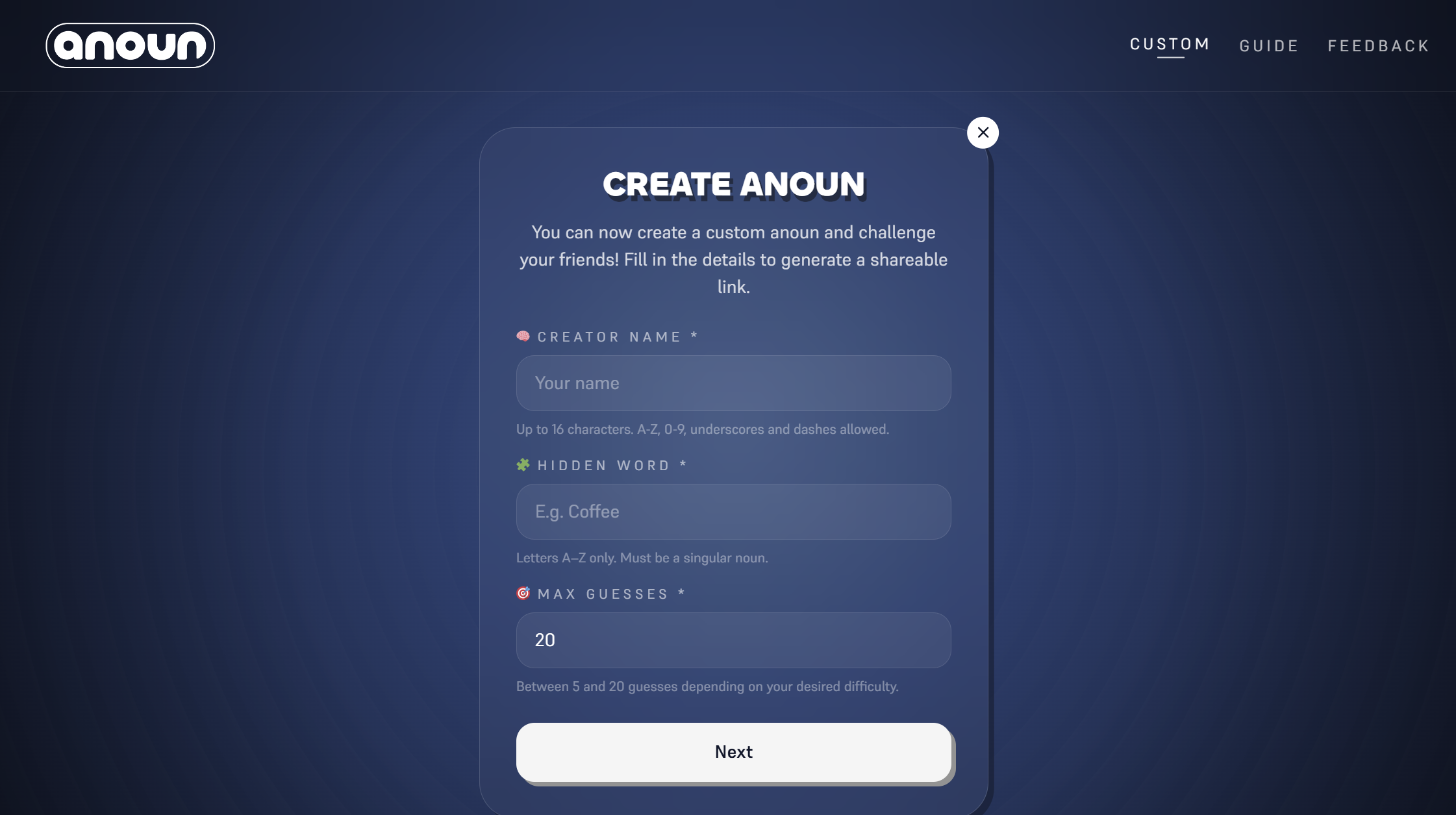anoun – Custom Games gallery image