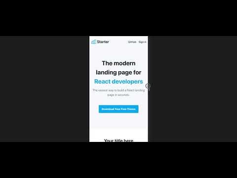 Free Next JS Landing Page Template gallery image