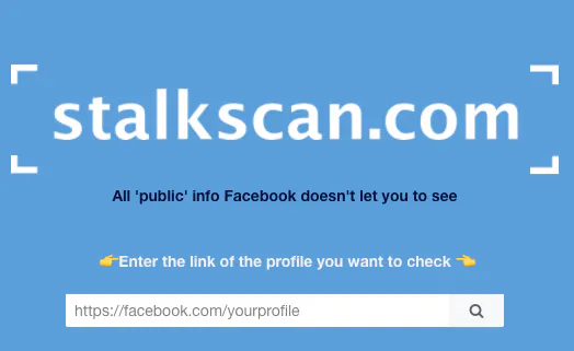 Facebook Stalkscan