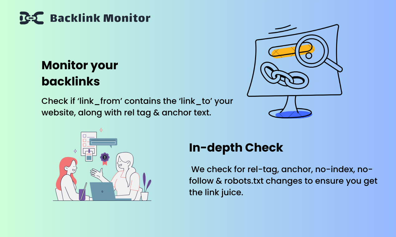 Monitor di backlink media 3