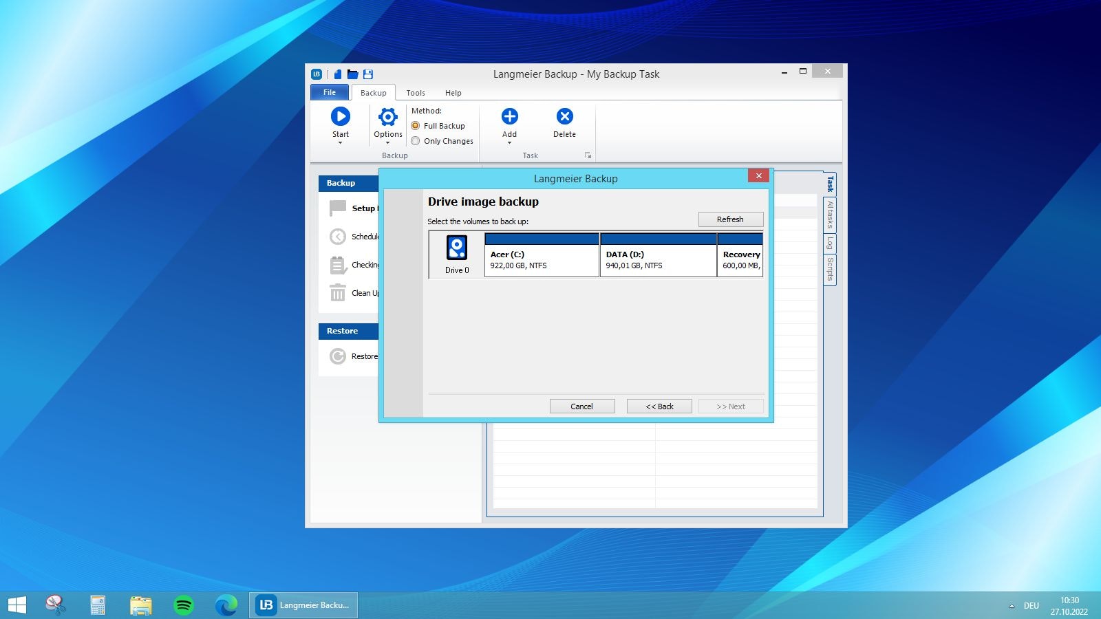 Longmance Backup - Автоматическое резервное копирование данных в Windows, гибкие параметры хранения медиа 5