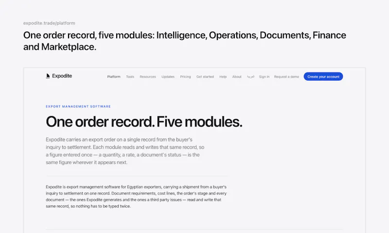 Expodite screenshot 2