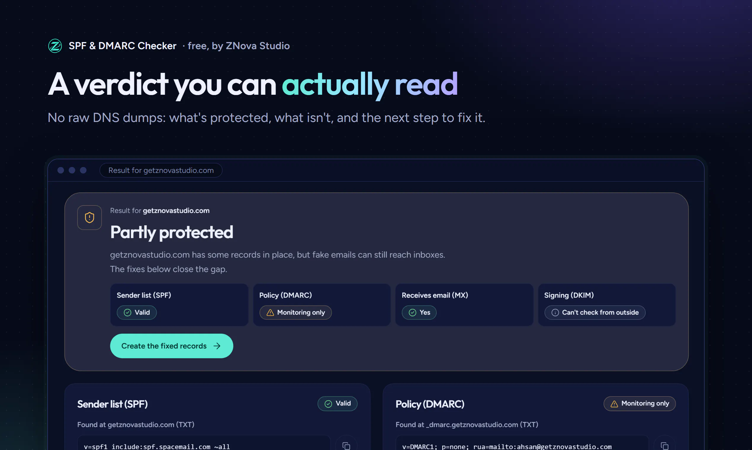 SPF & DMARC Checker gallery image