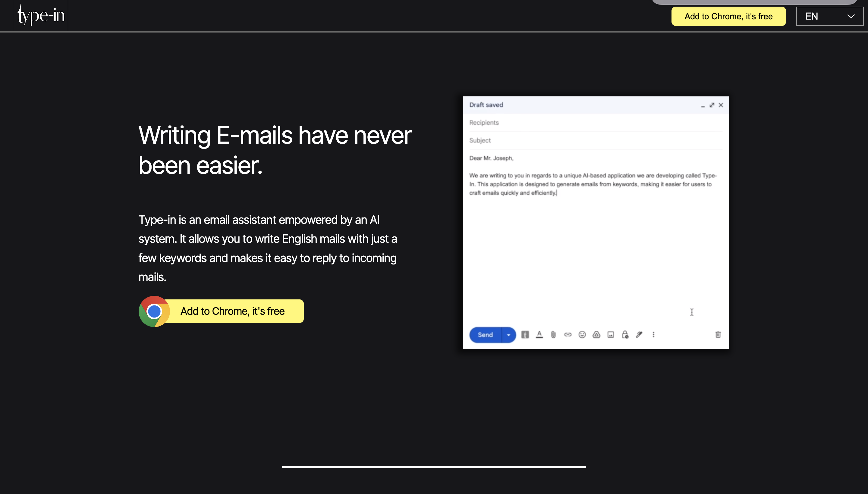 Type-in write emails in Seconds!! media 2