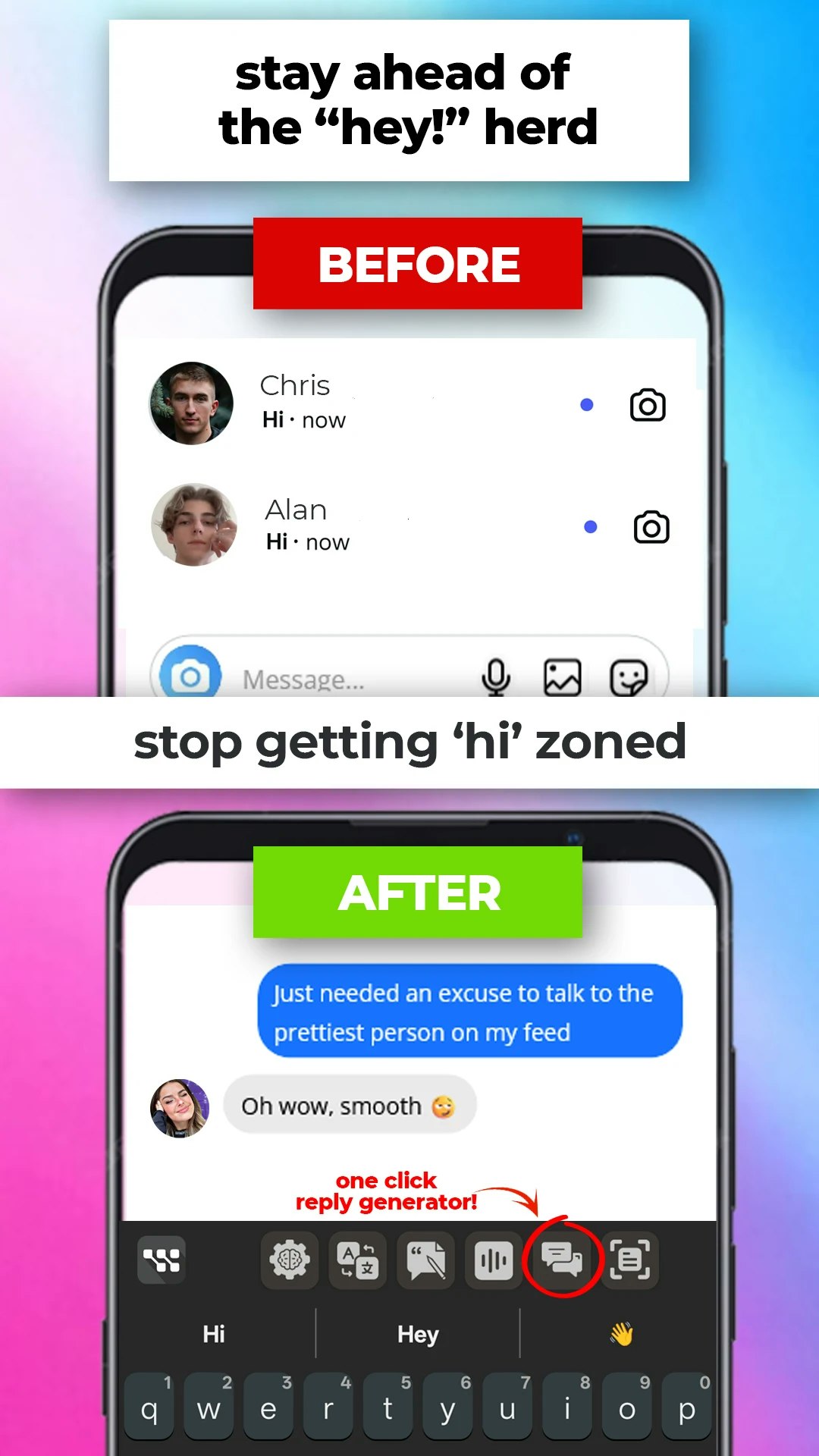 WittyKeys - Chat sharper, flirt smoother, everywhere. media 3