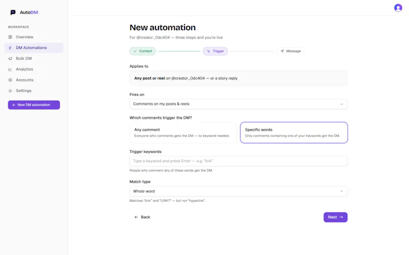 AutoDM by Codaipro screenshot 4