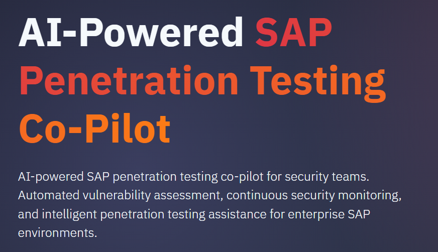 AI-Powered SAP Penetration Test Co-Pilot logo