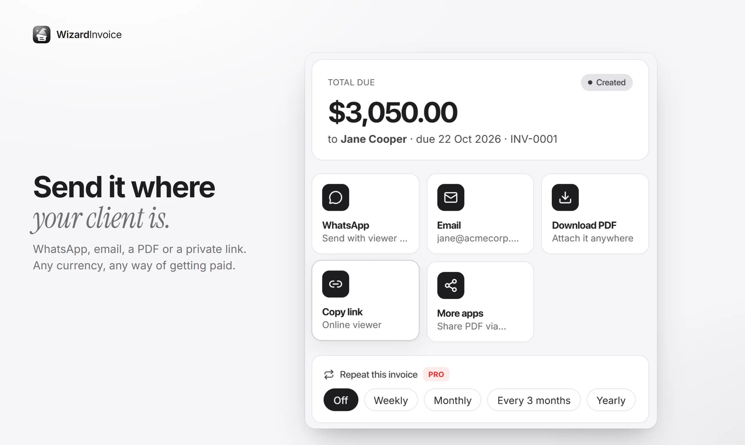 Wizard Invoice gallery image