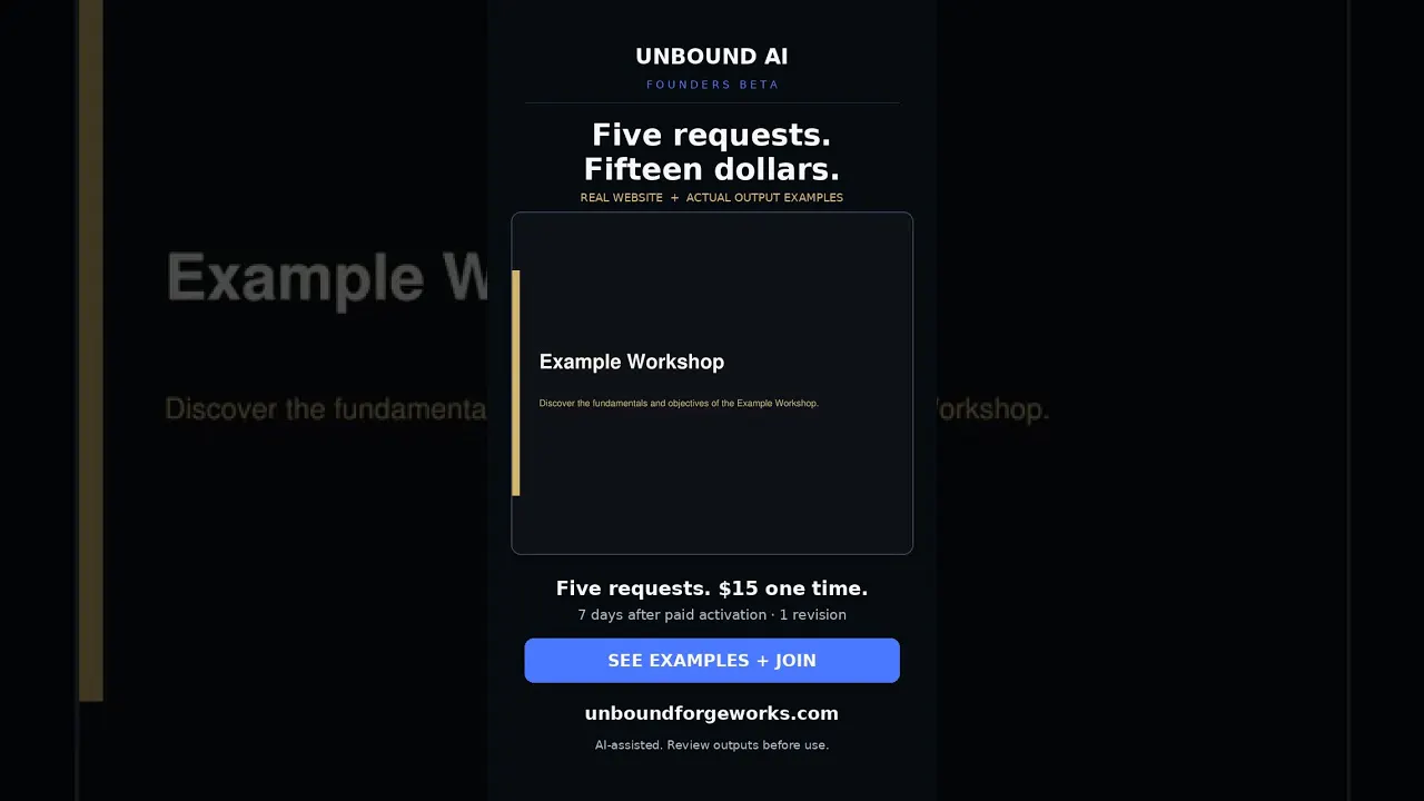 UNBOUND AI Founders Beta gallery image