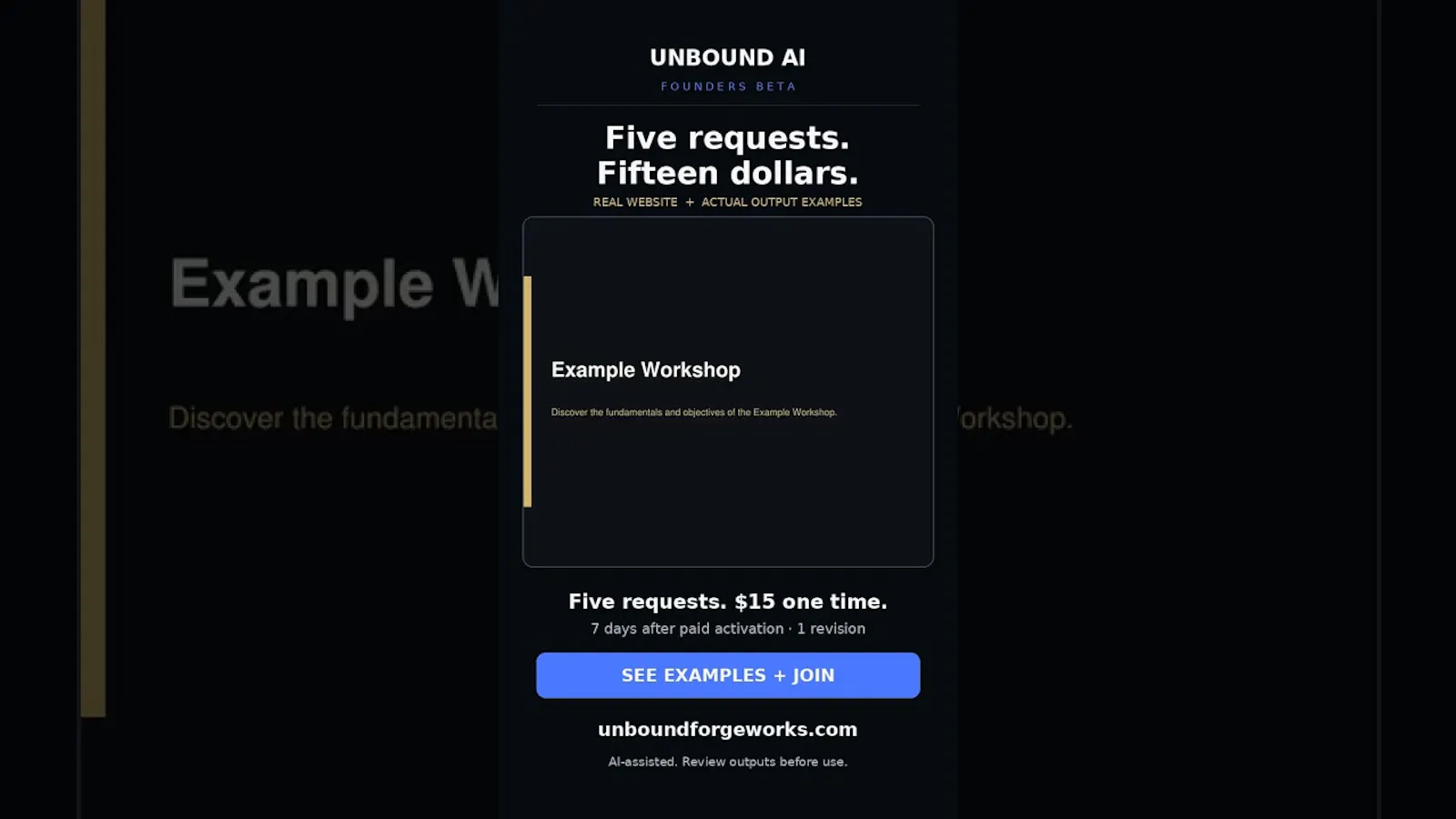 UNBOUND AI Founders Beta screenshot 1 (video preview)