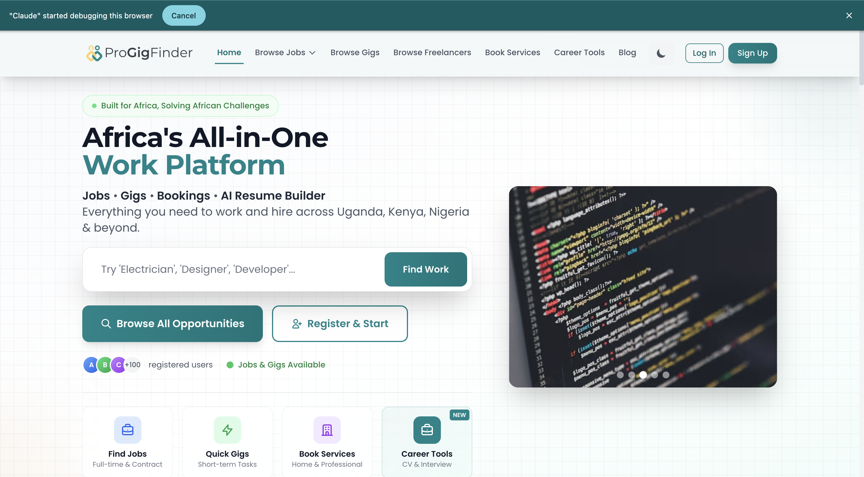 ProGigFinder gallery image