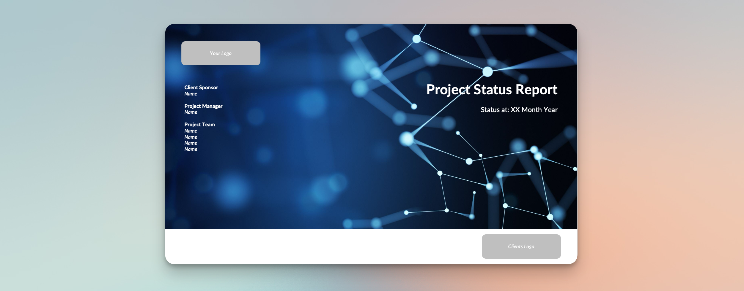 Project Status Report Template & Guide media 1