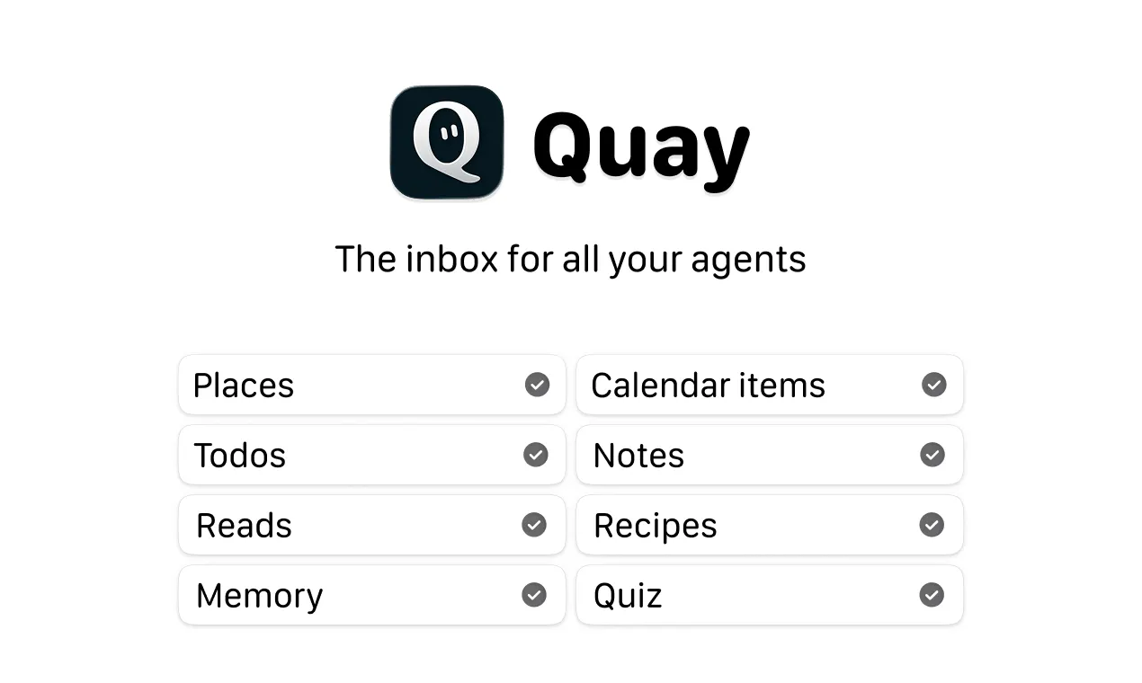Quay, the app where agents land gallery image